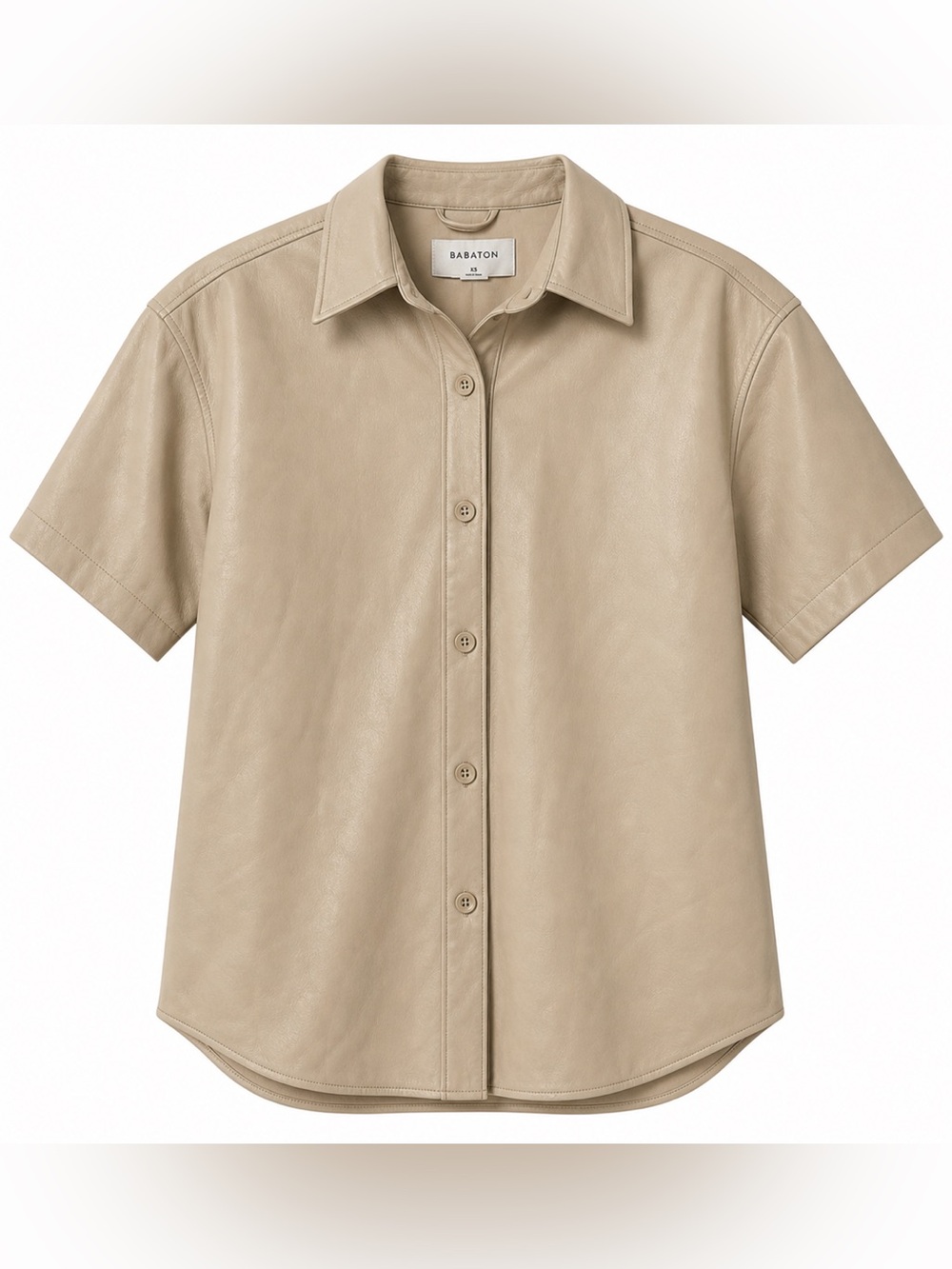 Babaton Aritzia Frances Vegan Leather Top $168 Retail- XS